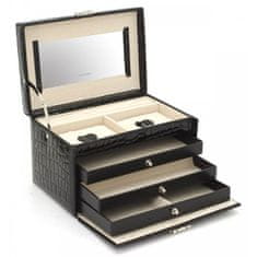 Friedrich Lederwaren Škatla za nakit črna / bež Jolie 23254-20