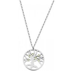 Preciosa Jeklena ogrlica s kristali Olive 7335 53