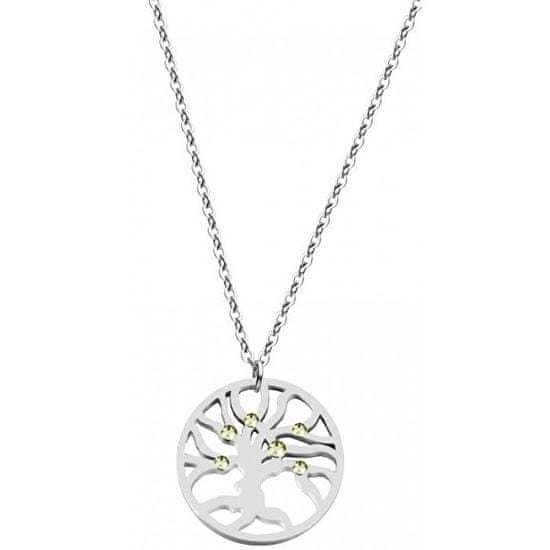 Preciosa Jeklena ogrlica s kristali Olive 7335 53