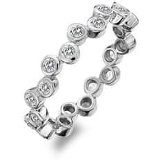 Hot Diamonds Luksuzen srebrni prstan z vrhom topaz DR208 (Obseg 52 mm)
