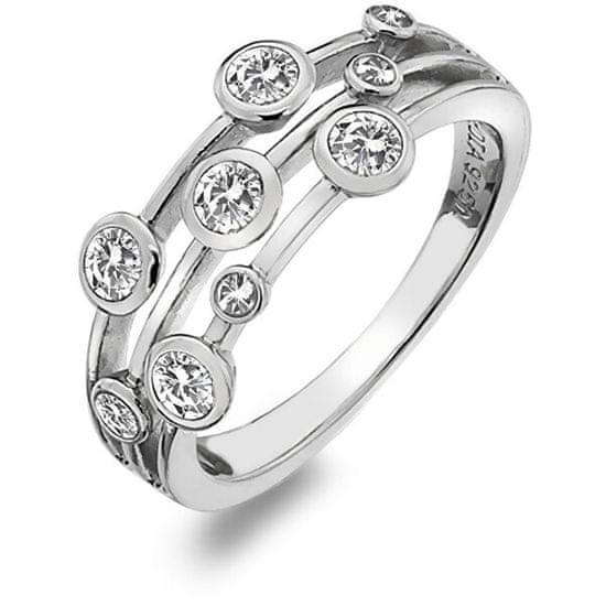 Hot Diamonds Luksuzen srebrni prstan s topazom in diamantno vrhovo DR207