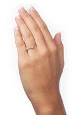 Brilio Zaročni prstan iz belega zlata s kristalom 226 001 01036 07 (Obseg 58 mm)