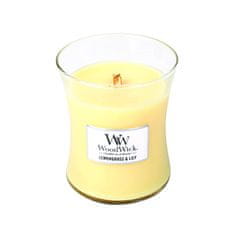 Woodwick Dišeča vaza za sveče Lemongrass & Lily 275 g