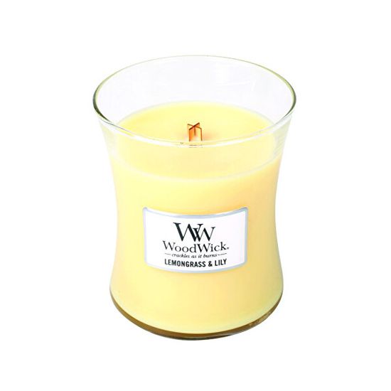 Woodwick Dišeča vaza za sveče Lemongrass & Lily 275 g