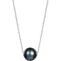 JwL Luxury Pearls Ženska ogrlica iz pravega črnega tahitskega bisera JL0582 (veriga, obesek)