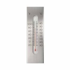 Greatstore Nature Zunanji stenski termometer, aluminij, 7 x 1 x 23 cm