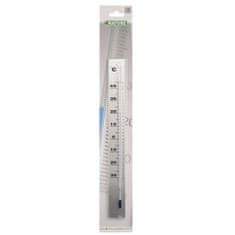 Greatstore Nature Zunanji stenski termometer, aluminij, 3,8 x 0,6 x 37 cm