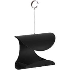 shumee Esschert Design Viseča krmilnica za ptice, črna, L FB438