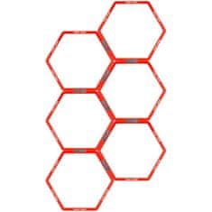 Vidaxl Avento Koordinacijska lestev, 6 šesterokotnih elementov