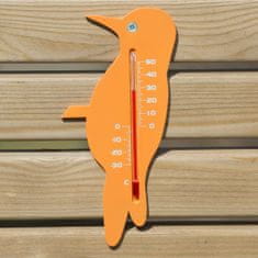 shumee Narava Vrtni termometer za zunanjo uporabo, v obliki plavčka, oranžen
