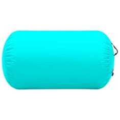 Vidaxl Napihljiv gimnastični valj s tlačilko 100x60 cm PVC zelen