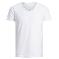 Jack&Jones Moška majica JJEBASIC V-NECK TEE 12059219 OPT WHITE (Velikost S)