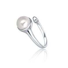 JwL Luxury Pearls Srebrn prstan s pravim biserom JL0624