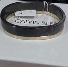 Calvin Klein Luksuzna dvobarvna zapestnica Hook KJ06JD21010 črnega kroja (Dimenzije 5,4 cm - XS)