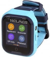 Helmer LK 709 4G modré - dětské hodinky s GPS lokátorem, videohovorem, vodotěsné