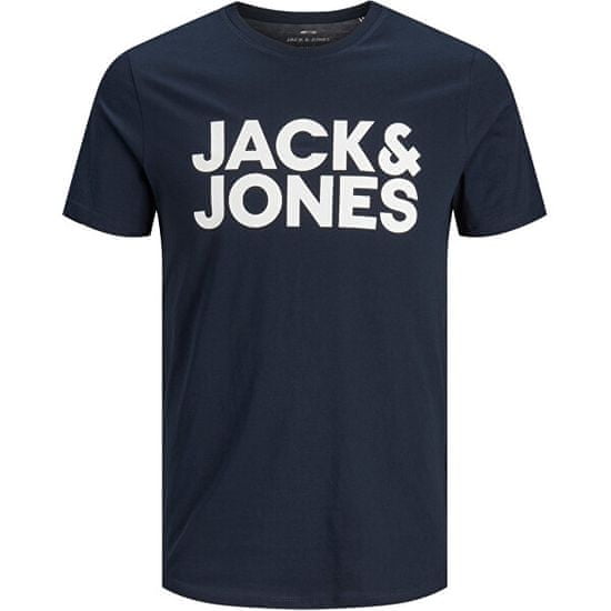 Jack&Jones JJECORP moška majica 12151955 Navy Blaze r Slim
