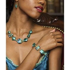Lampglas Elegantna ogrlica Emerald Princess z 24-karatnim zlatom in srebrom v Lampglas Lampglas NRO1