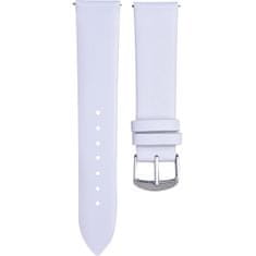 4wrist Leather smooth strap - White (Širina 16 mm)