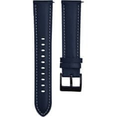4wrist Leather strap with stitching - Blue (Širina 20 mm)