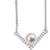 Elegantna ogrlica z biserom in Swarovski Point Pearl 12160