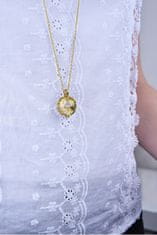 Troli Večnamenska pozlačena ogrlica z zamenljivim središčem Aroma 132472J