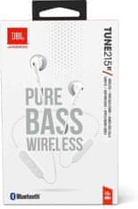 JBL Tune 215BT Bluetooth slušalke, bele