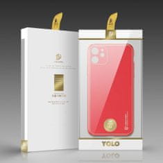Dux Ducis Yolo usnje ovitek za iPhone 12 mini, rdeč