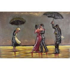 LAALU.cz Kovinska slika ples v dežju 120 x 80 cm