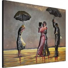 LAALU.cz Kovinska slika ples v dežju 120 x 80 cm