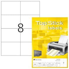Herma Top Stick 8716 etikete, 105 x 74 mm, bele, 100/1