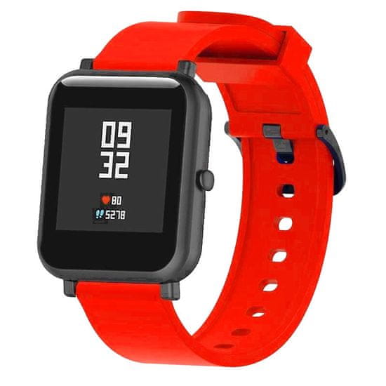 BStrap Silicone pašček za Xiaomi Amazfit GTS, red