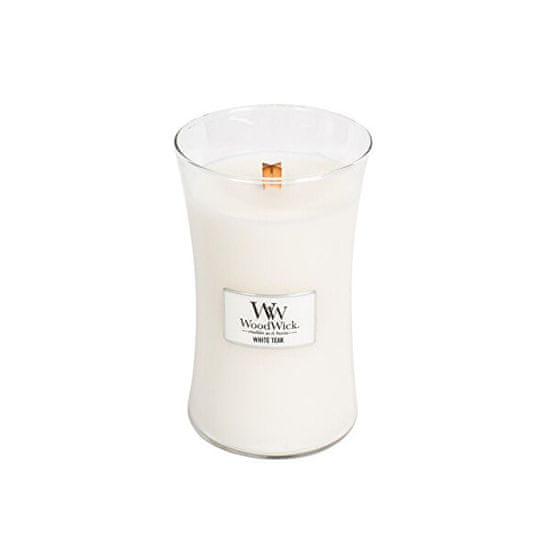 Woodwick Dišeča vaza za sveče Beli teak 609,5 g