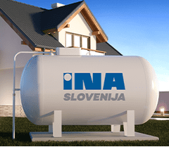 INA Slovenija Utekočinjeni naftni plin propan v plinohram količina 500 litrov