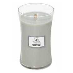 Woodwick Sveča ovalna vaza , Sivka in cedra, 609,5 g