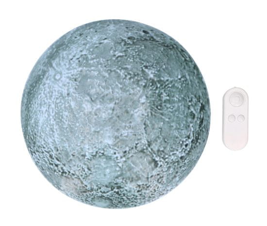 Grundig namizna svetilka v obliki lune, daljinsko upravljanje, premer 10 cm