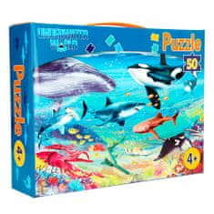 Puzzle Podvodni svet 50 kosov, 50 kosov, velikost 58x40 cm, starost 4+