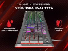 Rhod 400 RGB gaming tipkovnica, Anti-Ghosting