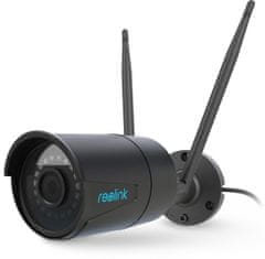 Reolink RLC-410W brezžična zunanja/notranja kamera, WiFi, 4MP, Super HD, nočno snemanje, mikrofon, IP66, črna
