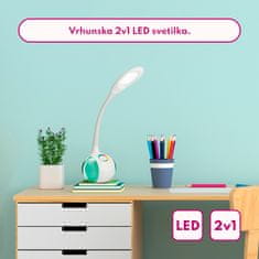 Platinet PDL20 namizna LED + nočna svetilka, bela