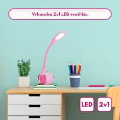 Platinet PDL20 namizna LED + nočna svetilka, roza