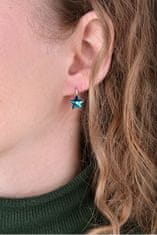 Levien Srebrni dekliški uhani Star Bermuda Blue