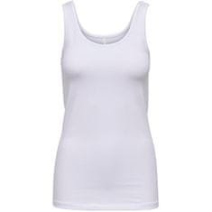 ONLY Ženska majica brez rokavov ONLLIVE LOVE LIFE 15095808 White (Velikost XL)