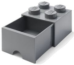 LEGO škatla za shranjevanje, temno siva