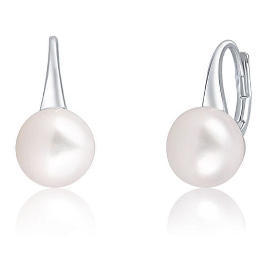 JwL Luxury Pearls Fini srebrni uhani s pravim biserom JL0643