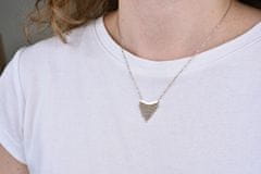 Troli Sodobna jeklena ogrlica z okrasjem iz roza zlata Chains