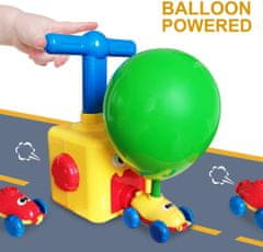 Netscroll Čarobna dirkalna postaja, ki deluje s pomočjo balonov, darila, ideja za darila, darila za otroke, BalloonCar