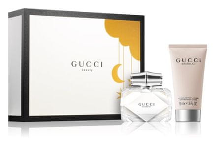  Gucci Bamboo darilni set za ženske - parfumska voda, 50 ml + losjon za telo, 50 ml 