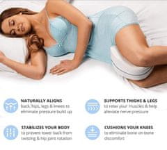Ortopedska blazina za spanje na boku, zaščiti vaše noge in kolena, bleži bolečine išiasa, hrbta, bokov in sklepov, spominska pena, podpora med nosečnostjo, zračna, udobna s pralno prevleko, GoodSleep