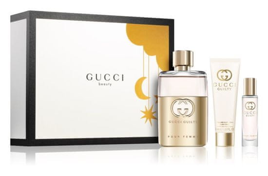 Gucci Guilty darilni set za ženske - 2 x parfumska voda, 90 ml in 15 ml + losjon za telo, 50 ml