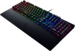 Razer BlackWidow V3 mehanska tipkovnica, Yellow Switch, črna, US, SLO gravura